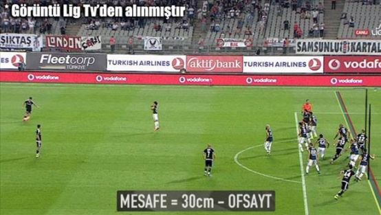 30 santimetre ofsayt