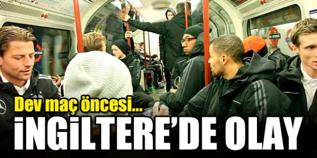 Almanya Milli takımı metro ile maça gitti