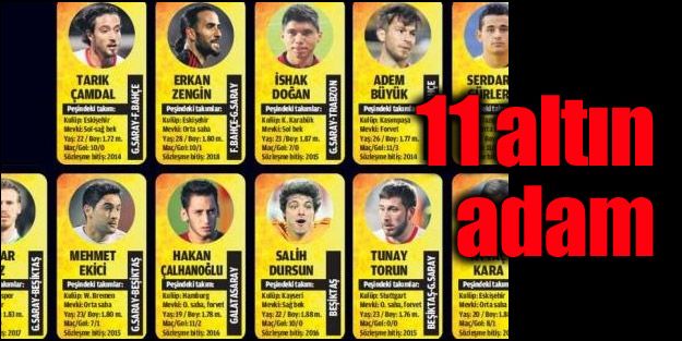 Aranan 11 altın Türk futbolcu
