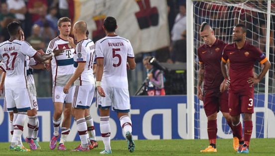Bayern Münih deplasman Roma'ya patladı: 7-1