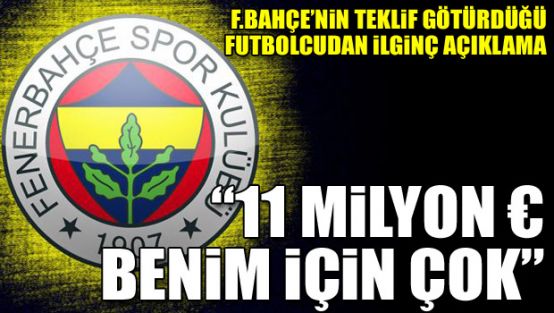 Bu para benim için çok
