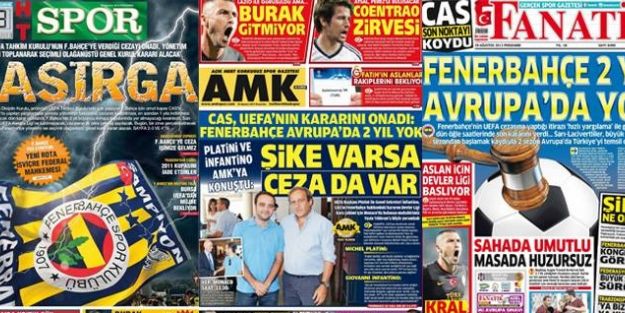 CAS Kararı Gazete Manşentlerine nasıl yansıdı