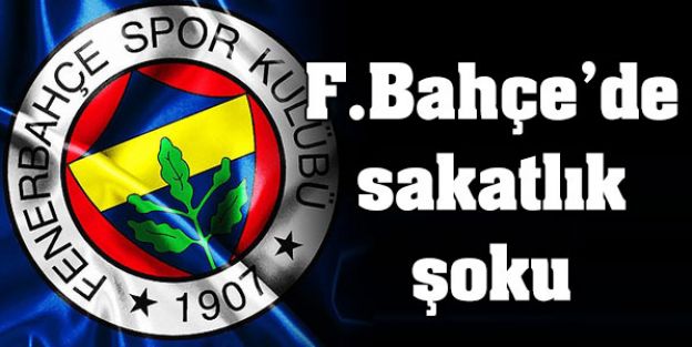 F.Bahçe'de sakatlık şoku