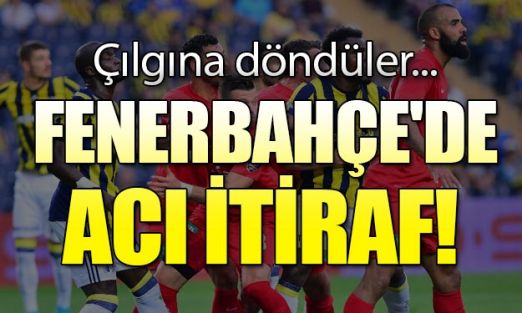 F.Bahçe'den acı itiraf