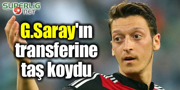 Galatasaray'ın transferine taş koydu!