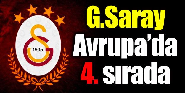 G.Saray Avrupa'da 4. takım!