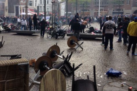 Hollanda'da F.Bahçe'ye çirkin saldırı