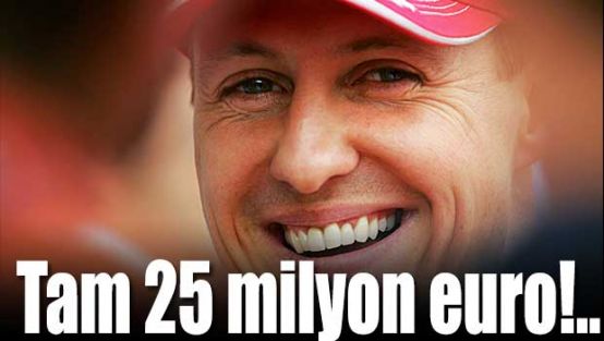 Schumacher'e servet döktüler