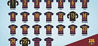 Barça'da forma numaraları açıklandı!...