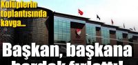 Bardaklar havada uçuştu!