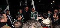 Bursaspor'u Taraftarlar Karşiladi