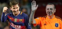 Cumhurbaşkanı Erdoğan, Messi ile futbol...
