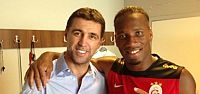 Drogba , Hakan Şükür buluşması