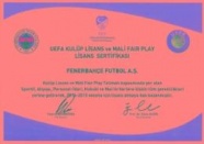 Fenerbahçe Kulübü, UEFA Lisansı aldı