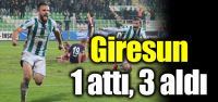 Giresun 1 attı, 3 aldı