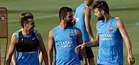 Messi tatil'de Arda Turan Kamp...