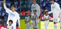 Ronaldo sahaya o çocukla çıktı!