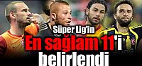 Süper Lig'in "en sağlam 11'i" belirlendi