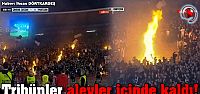 Tribünleri yaktılar