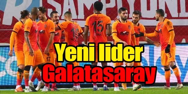 Yeni lider Galatasaray