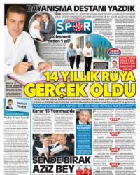 29 Haziran Spor Manşetleri